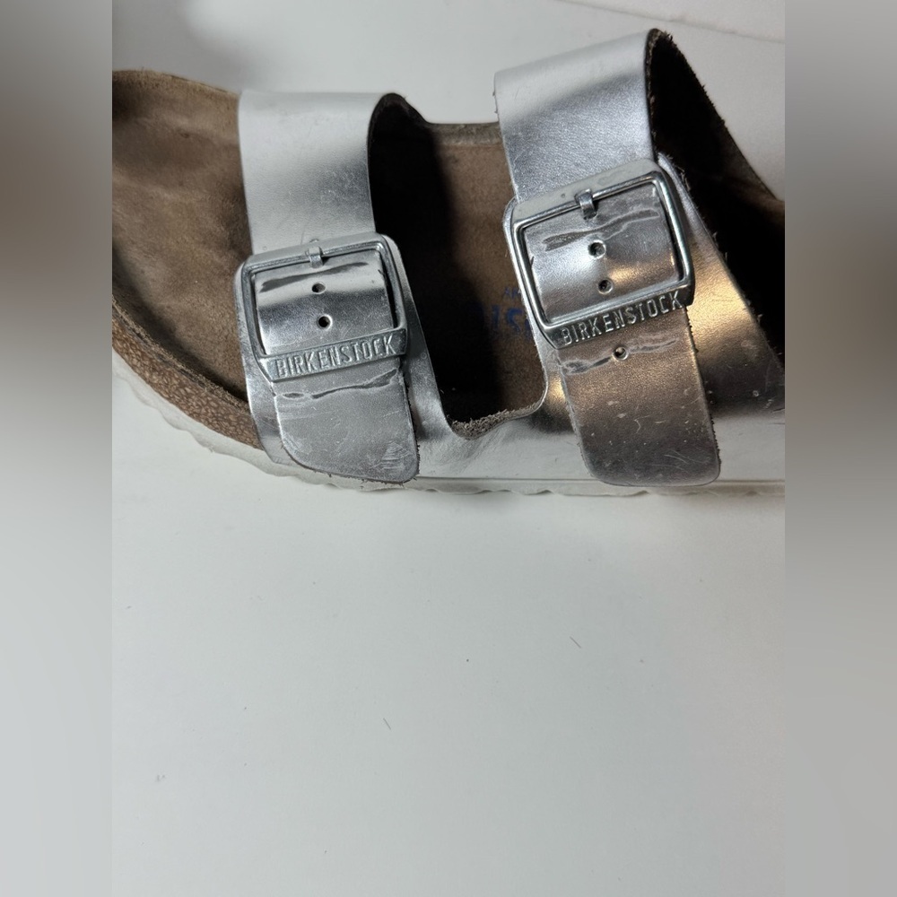 Birkenstock Arizona Soft Footbed
Leather - Metallic Silver - Picture 4 of 7